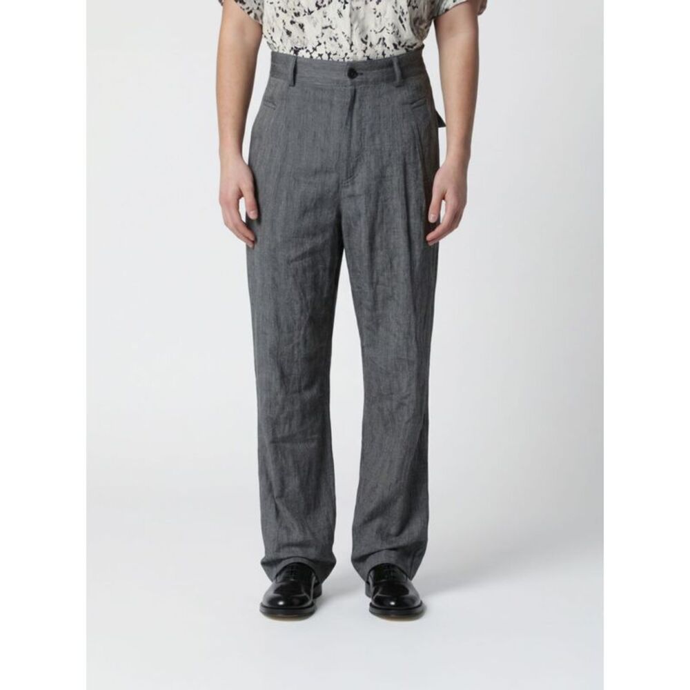 Dries Van Noten Men Dries Van Noten Cotton Blend Wide-Leg Pants